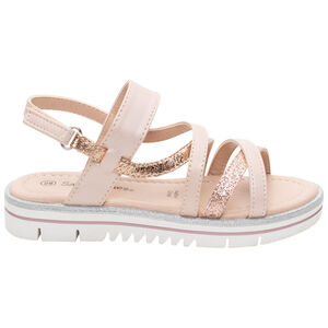 Nu-pied à brides brillantes et semelle épaisse  