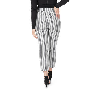 Pantalón de premamá 7/8 con rayas verticales 