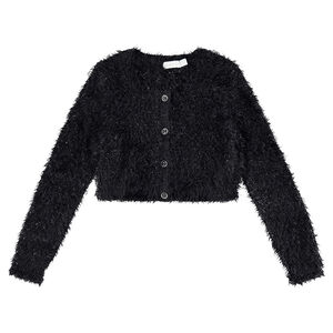 Júnior - Chaqueta corta de punto de pelo brillante  