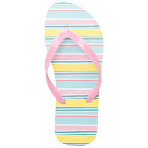 Tongs a rayas multicolores para niña con tira según la edad 