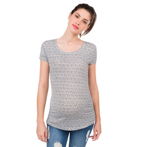 Lote de 2 camisetas de manga corta estampada/lisa 