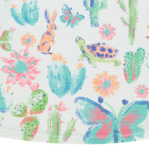 Robe manches courtes imprimée fantaisie  Main Robe manches courtes imprimée fantaisie