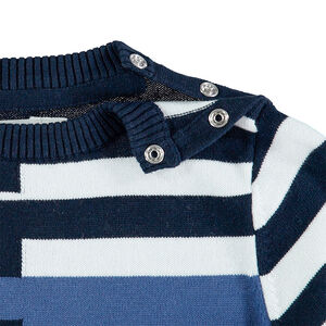 Jersey de punto con rayas de jacquard all over 