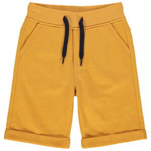 Bermudas de felpa jaspeada. 