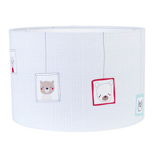 Pantalla de lona con estampado de ositos 