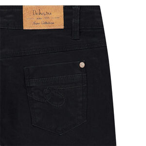 Júnior - Pantalón de sarga de corte slim con efecto desgastado y arrugado.  Main Júnior - Pantalón de sarga de corte slim con efecto desgastado y arrugado.