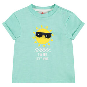 Camiseta de algodón ecológico con dibujo de fantasía estampado 