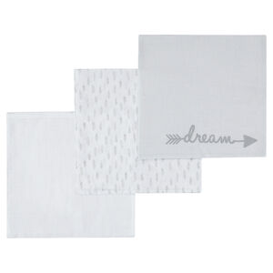 Juego de 3 pañales de Tetra con motivo de plumas 