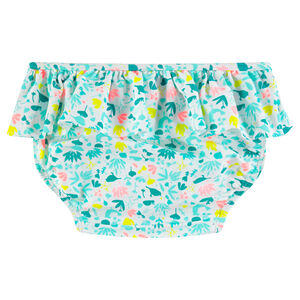 Braguita de baño con volantes y estampado all-over 