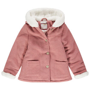 Manteau doublé sherpa à poches pour enfant fille 