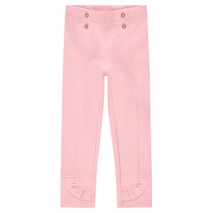 Legging de punto milano con botones dorados y volantes  Main Legging de punto milano con botones dorados y volantes