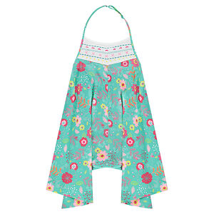 Peto corto amplio con flores de colores all over  Main Peto corto amplio con flores de colores all over