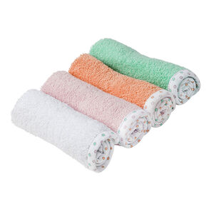 Pack de 4 toallas con acabado de cordoncillo 