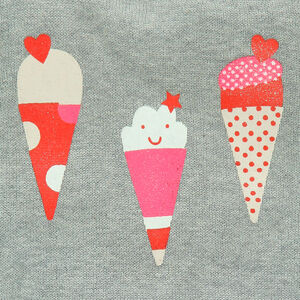 Jersey manga corta con impresos con helados 