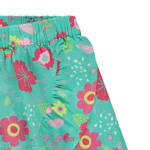 Falda-pantalón con estampado de flores all over con solapas cruzadas  Main Falda-pantalón con estampado de flores all over con solapas cruzadas