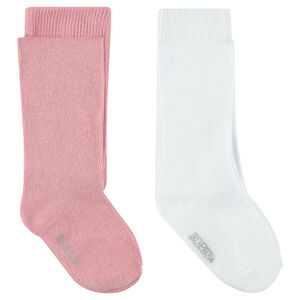 Lote de 2 medias de color liso 