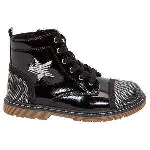 Botines negros de charol Lulu Castagnette 