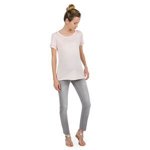 Vaqueros skinny de embarazo con efecto gastado y arrugado 