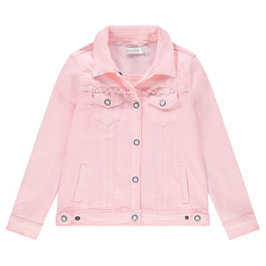 Júnior - Chaqueta vaquera rosa con perlas de fantasía  Main Júnior - Chaqueta vaquera rosa con perlas de fantasía