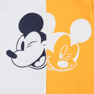 Camiseta de manga larga de punto bicolor con estampado de ©Disney Mickey 