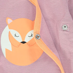 Juego de 5 bodies mangas con estampados de zorro 