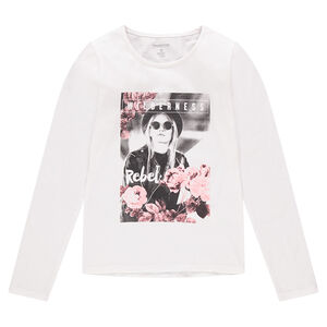 Júnior - Camiseta de manga larga con foto estampada de fantasía por delante  Main Júnior - Camiseta de manga larga con foto estampada de fantasía por delante