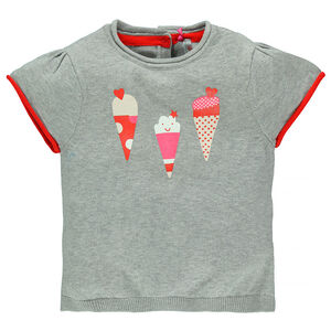 Jersey manga corta con impresos con helados 