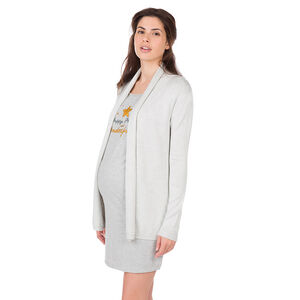 Chaqueta premamá homewear de punto 