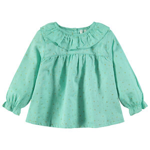 Túnica de manga larga con estrellas doradas estampadas all-over  Main Túnica de manga larga con estrellas doradas estampadas all-over
