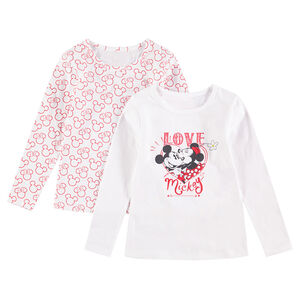 Juego de 2 camisetas interiores de punto de manga larga Mickey & Minnie ©Disney  Main Juego de 2 camisetas interiores de punto de manga larga Mickey & Minnie ©Disney
