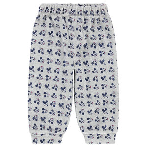 Pijama de terciopelo con estampado de Mickey ©Disney y pantalón all-over 
