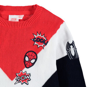 Jersey de punto tricolor con parches bordados ©Marvel Spiderman  