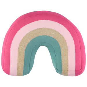 Coussin en forme d'arc en ciel  