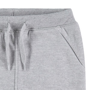 Pantalón de chándal de felpa gris jaspeada 