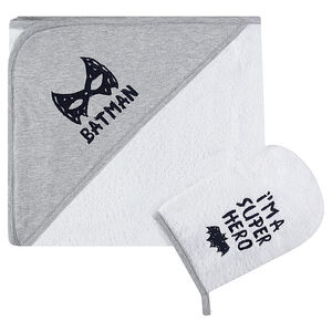 Conjunto de baño con capa y manopla BATMAN 