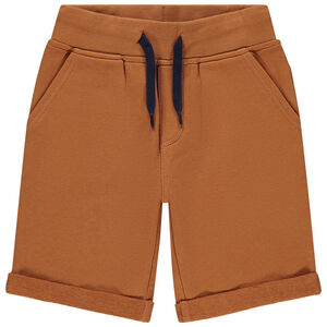 Bermudas de felpa jaspeada. 