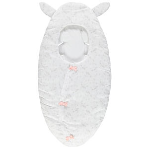 Saco de dormir con estampado all-over y oreja en relieve 