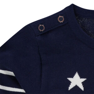 Júnior - Jersey de punto de estilo marinera con estrellas doradas  Main Júnior - Jersey de punto de estilo marinera con estrellas doradas