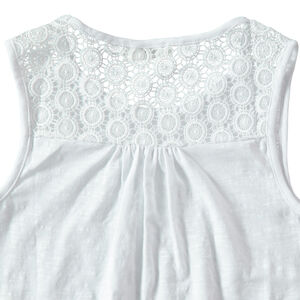 Júnior - Camiseta sin mangas de punto slub con encaje en la espalda  Main Júnior - Camiseta sin mangas de punto slub con encaje en la espalda