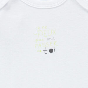 Lote de 3 bodies manga corta con abertura adaptada a la edad 