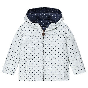 Anorak reversible con lunares all-over 