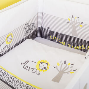 Protector de cuna de materia acolchada con impresos 