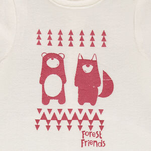 Pijama de terciopelo con animales del bosque estampados 