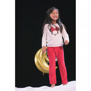 Pijama de terciopelo y borreguito con parche de Minnie de ©Disney 