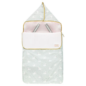 Saco de dormir con estampado de cisnes all over 