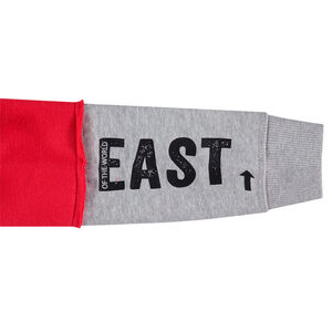 Sudadera con capucha de efecto 2 en 1 e inscripciones estampadas 