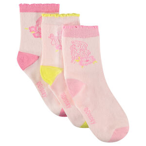 Pack de 3 pares de calcetines variados de jacquard de Princesas ©Disney  Main Pack de 3 pares de calcetines variados de jacquard de Princesas ©Disney
