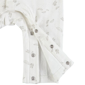 Combinaison longue à motifs plumes all-over en coton bio  Main Combinaison longue à motifs plumes all-over en coton bio