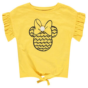 Camiseta de manga corta con mangas con volantes y estampado de ©Disney Minnie  Main Camiseta de manga corta con mangas con volantes y estampado de ©Disney Minnie