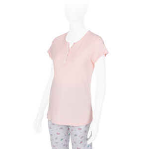 Camiseta de manga corta homewear para lactancia 